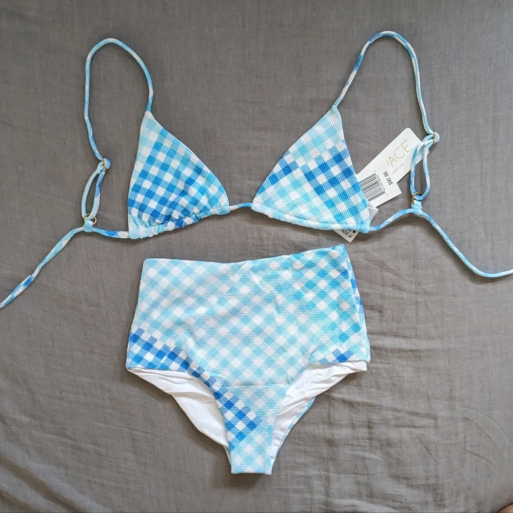 L*Space Brittany Bikini Top Portia Bottoms Picnic Plaid